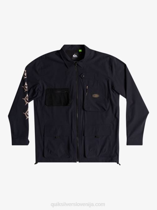 Quiksilver PJ4H1717 moški Črna Under sky majica z dolgimi rokavi
