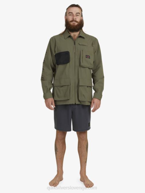 Quiksilver PJ4H1718 moški grozdni list Under sky majica z dolgimi rokavi