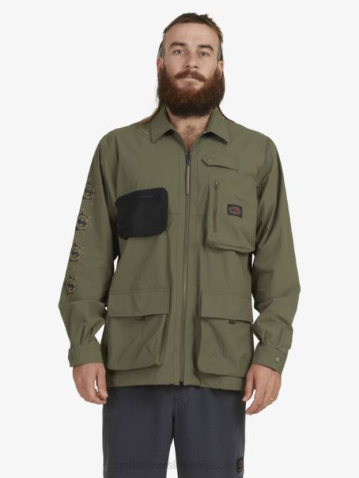 Quiksilver PJ4H1718 moški grozdni list Under sky majica z dolgimi rokavi