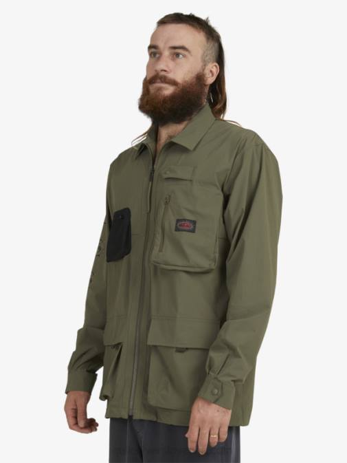 Quiksilver PJ4H1718 moški grozdni list Under sky majica z dolgimi rokavi