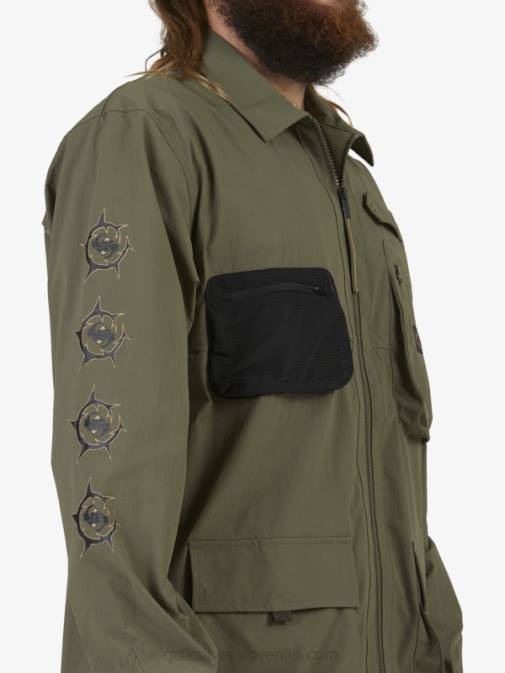 Quiksilver PJ4H1718 moški grozdni list Under sky majica z dolgimi rokavi