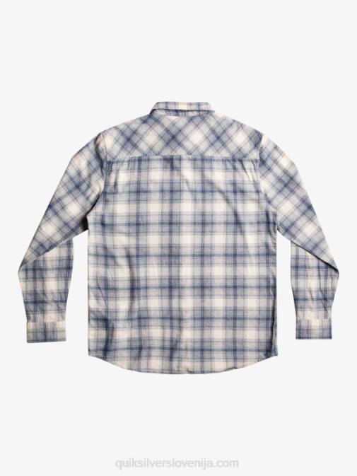 Quiksilver PJ4H1768 moški breza ganaway ganaway raztegljiva flanelasta srajca z dolgimi rokavi