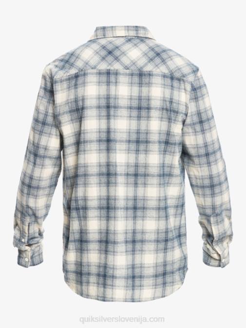 Quiksilver PJ4H1768 moški breza ganaway ganaway raztegljiva flanelasta srajca z dolgimi rokavi