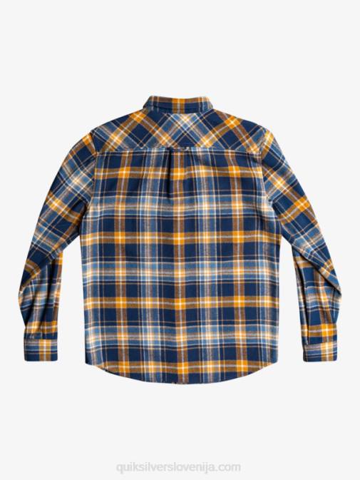 Quiksilver PJ4H1770 moški insignija modra intrepid flanelasta srajca z dolgimi rokavi intrepide explorer