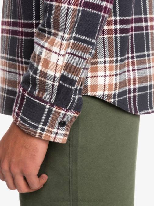 Quiksilver PJ4H1771 moški fantomski neustrašni flanelasta srajca z dolgimi rokavi intrepide explorer
