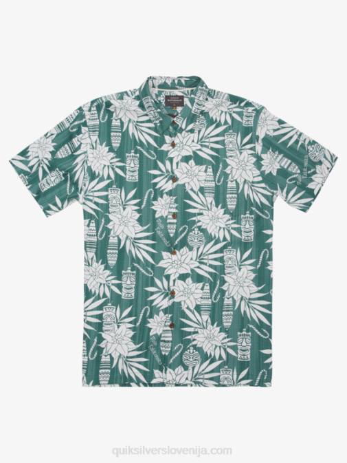 Quiksilver PJ4H1797 moški kadi bor počitniški čas waterman praznična srajca s kratkimi rokavi
