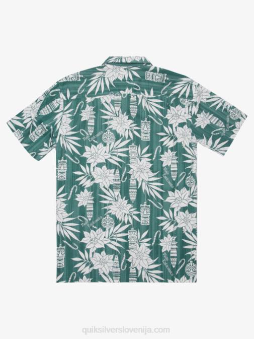 Quiksilver PJ4H1797 moški kadi bor počitniški čas waterman praznična srajca s kratkimi rokavi