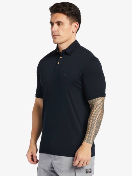 Quiksilver PJ4H245 moški Črna waterman waterpolo polo majica s kratkimi rokavi