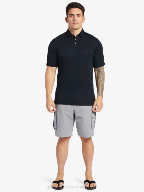 Quiksilver PJ4H245 moški Črna waterman waterpolo polo majica s kratkimi rokavi