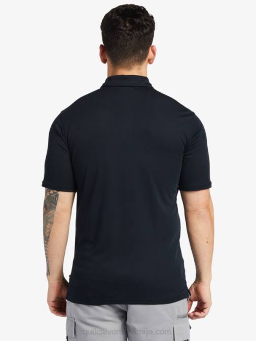 Quiksilver PJ4H245 moški Črna waterman waterpolo polo majica s kratkimi rokavi