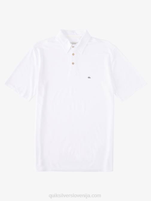 Quiksilver PJ4H246 moški bela waterman waterpolo polo majica s kratkimi rokavi