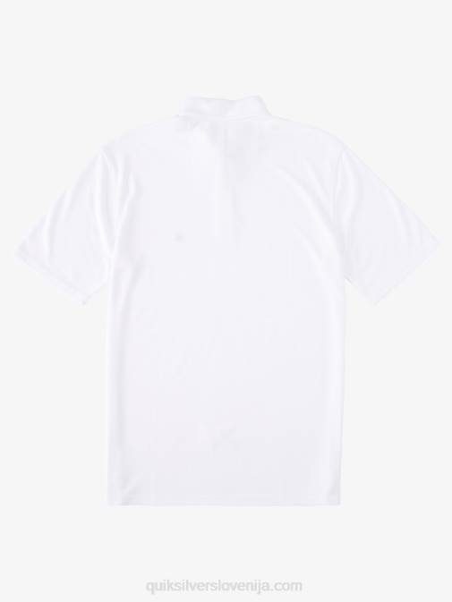 Quiksilver PJ4H246 moški bela waterman waterpolo polo majica s kratkimi rokavi