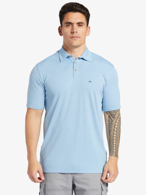 Quiksilver PJ4H248 moški temno modra waterman waterpolo polo majica s kratkimi rokavi