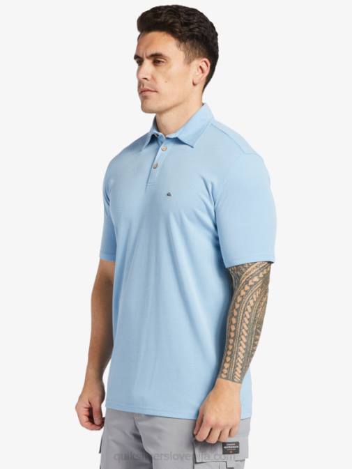 Quiksilver PJ4H248 moški temno modra waterman waterpolo polo majica s kratkimi rokavi