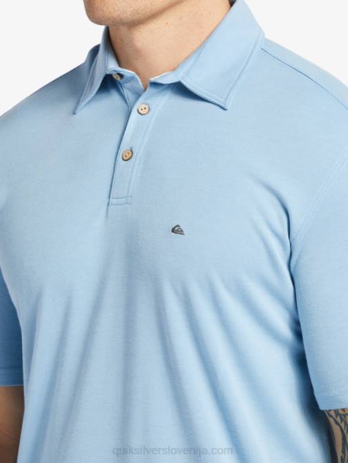 Quiksilver PJ4H248 moški temno modra waterman waterpolo polo majica s kratkimi rokavi
