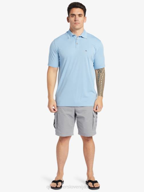 Quiksilver PJ4H248 moški temno modra waterman waterpolo polo majica s kratkimi rokavi