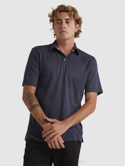 Quiksilver PJ4H250 moški modre noči waterman waterpolo polo majica s kratkimi rokavi