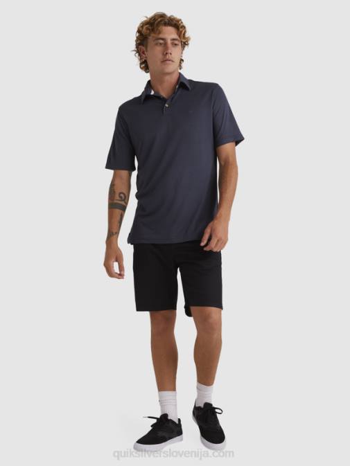 Quiksilver PJ4H250 moški modre noči waterman waterpolo polo majica s kratkimi rokavi