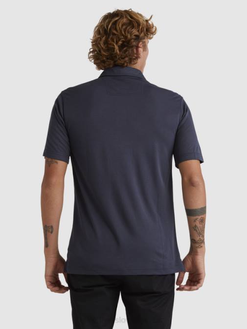 Quiksilver PJ4H250 moški modre noči waterman waterpolo polo majica s kratkimi rokavi