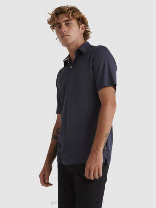 Quiksilver PJ4H250 moški modre noči waterman waterpolo polo majica s kratkimi rokavi