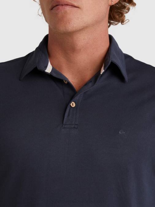 Quiksilver PJ4H250 moški modre noči waterman waterpolo polo majica s kratkimi rokavi