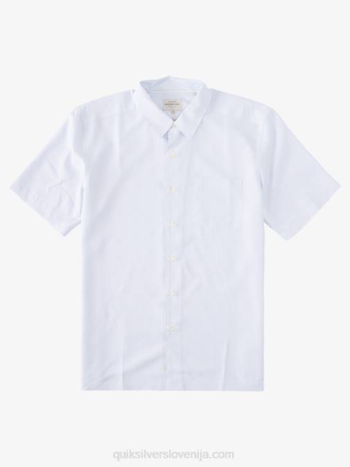Quiksilver PJ4H281 moški bela kraljeva pečina srajca s kratkimi rokavi waterman kings cliff