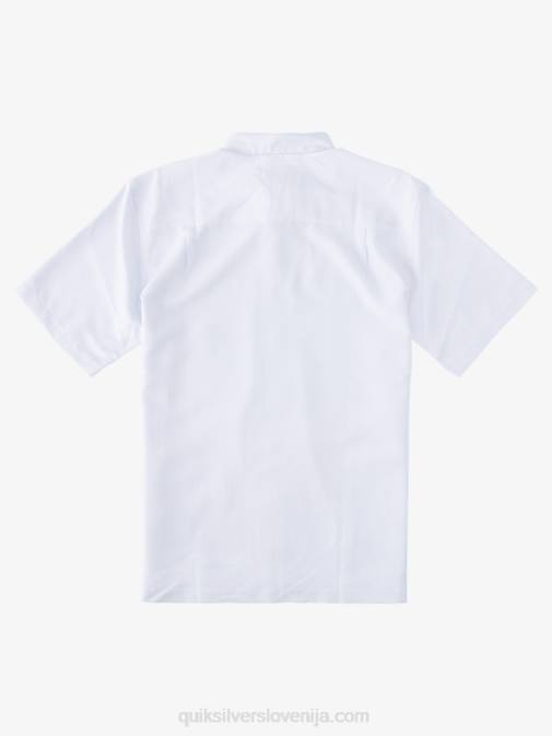 Quiksilver PJ4H281 moški bela kraljeva pečina srajca s kratkimi rokavi waterman kings cliff