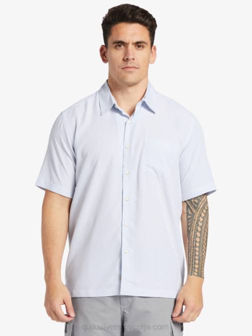 Quiksilver PJ4H281 moški bela kraljeva pečina srajca s kratkimi rokavi waterman kings cliff