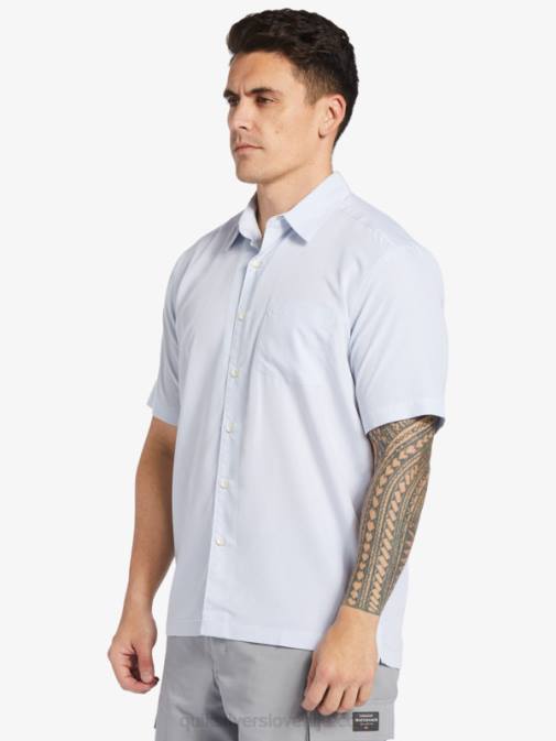 Quiksilver PJ4H281 moški bela kraljeva pečina srajca s kratkimi rokavi waterman kings cliff