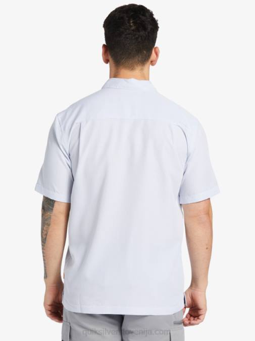 Quiksilver PJ4H281 moški bela kraljeva pečina srajca s kratkimi rokavi waterman kings cliff