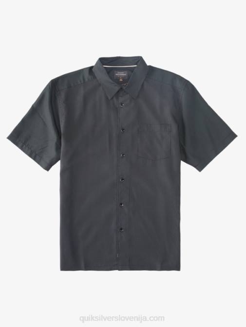 Quiksilver PJ4H283 moški črna kraljeva pečina srajca s kratkimi rokavi waterman kings cliff