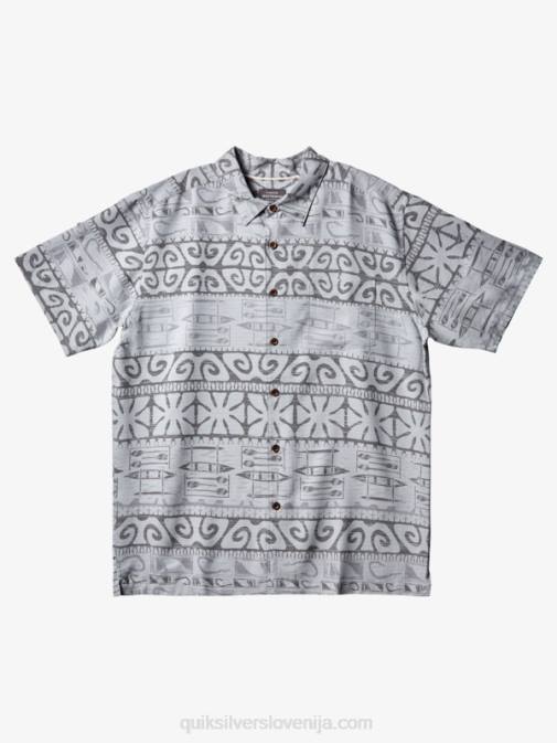Quiksilver PJ4H292 moški pristaniška megla na drevesih srajca s kratkimi rokavi waterman at trees