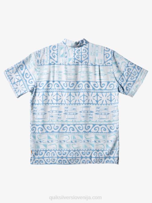 Quiksilver PJ4H293 moški temno modrina na drevesih srajca s kratkimi rokavi waterman at trees