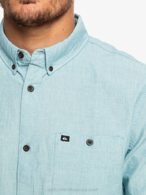 Quiksilver PJ4H377 moški maroško modra winfall majica s kratkimi rokavi