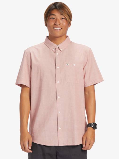 Quiksilver PJ4H379 moški rdeči oker winfall majica s kratkimi rokavi