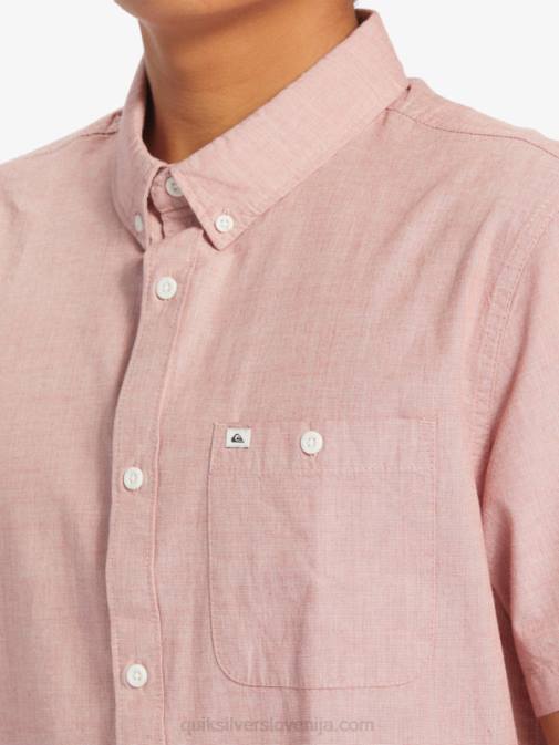 Quiksilver PJ4H379 moški rdeči oker winfall majica s kratkimi rokavi