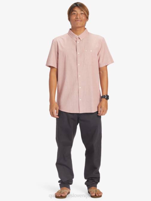 Quiksilver PJ4H379 moški rdeči oker winfall majica s kratkimi rokavi