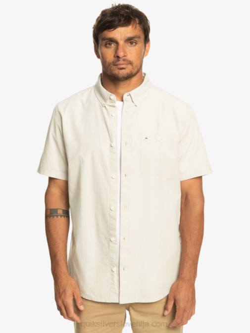 Quiksilver PJ4H381 moški plaza taupe winfall majica s kratkimi rokavi