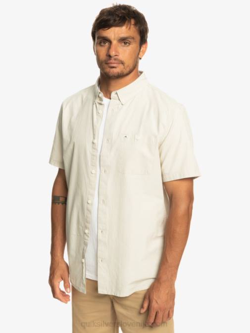 Quiksilver PJ4H381 moški plaza taupe winfall majica s kratkimi rokavi