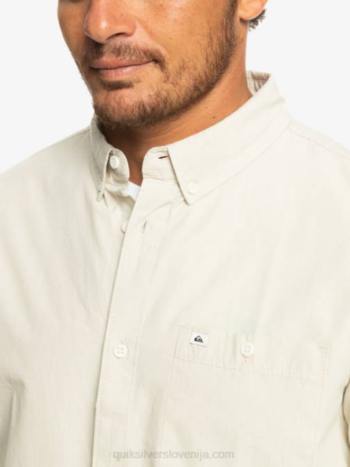 Quiksilver PJ4H381 moški plaza taupe winfall majica s kratkimi rokavi