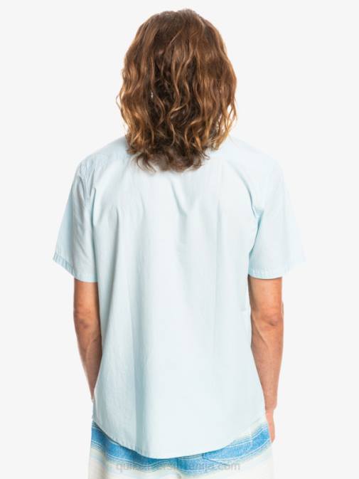 Quiksilver PJ4H384 moški zračno modra winfall majica s kratkimi rokavi