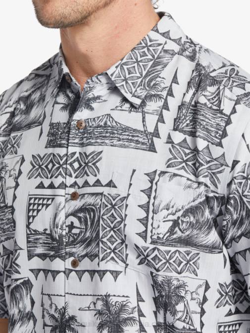 Quiksilver PJ4H433 moški črne surf triperje majica s kratkimi rokavi waterman surf trippers