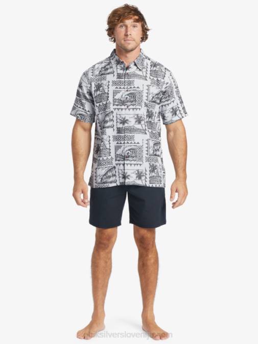Quiksilver PJ4H433 moški črne surf triperje majica s kratkimi rokavi waterman surf trippers