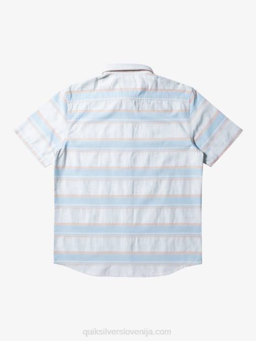 Quiksilver PJ4H447 moški nebeško modra cali str srajca s kratkimi rokavi cali sunrise