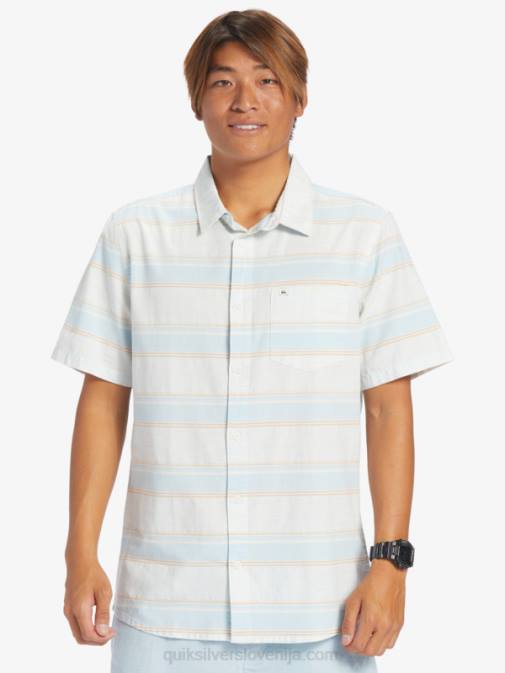Quiksilver PJ4H447 moški nebeško modra cali str srajca s kratkimi rokavi cali sunrise