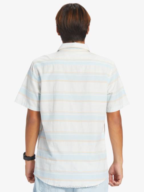 Quiksilver PJ4H447 moški nebeško modra cali str srajca s kratkimi rokavi cali sunrise