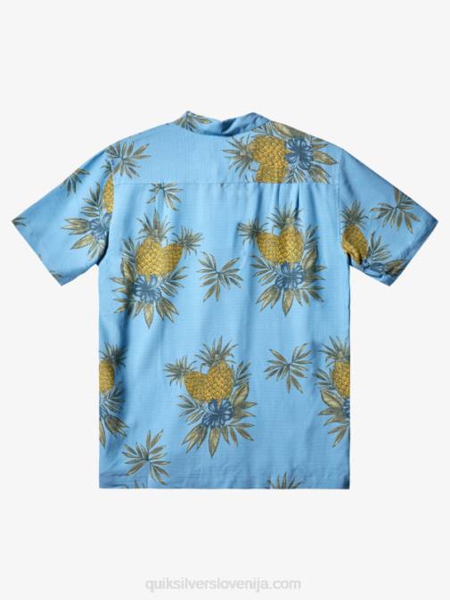 Quiksilver PJ4H448 moški mrak modro poljsko delo waterman terenska srajca s kratkimi rokavi