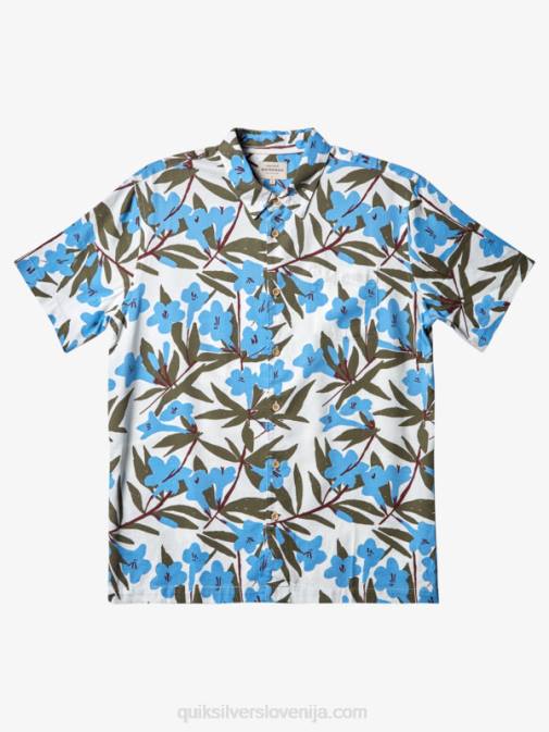 Quiksilver PJ4H473 moški mračno modra po mestu srajca s kratkimi rokavi waterman around bush