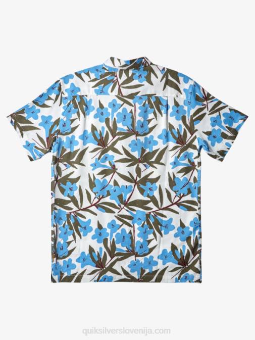 Quiksilver PJ4H473 moški mračno modra po mestu srajca s kratkimi rokavi waterman around bush