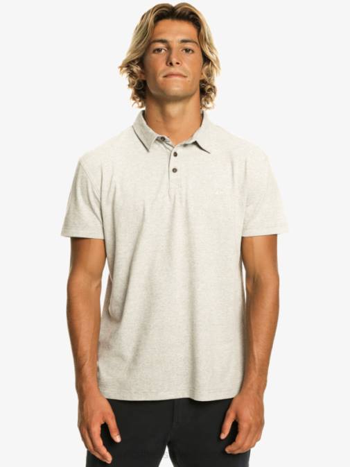 Quiksilver PJ4H475 moški svetlo sivo resje polo majica s kratkimi rokavi sunset cruise